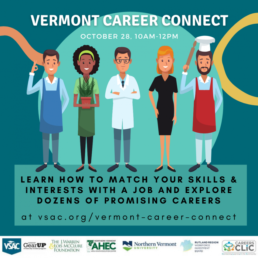 Explore your future with Vermont Career Connect! VSAC
